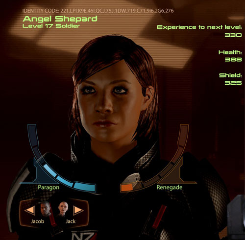 Mass Effect 2 Paragon Renegade Stats