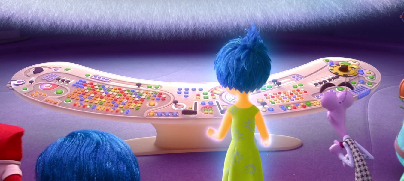 Inside Out - the control panel Riley's emotions used to manage Riley's emotions.