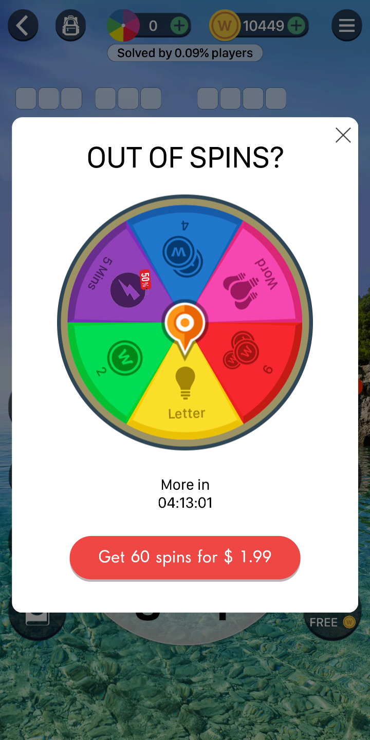 word trip spin the wheel