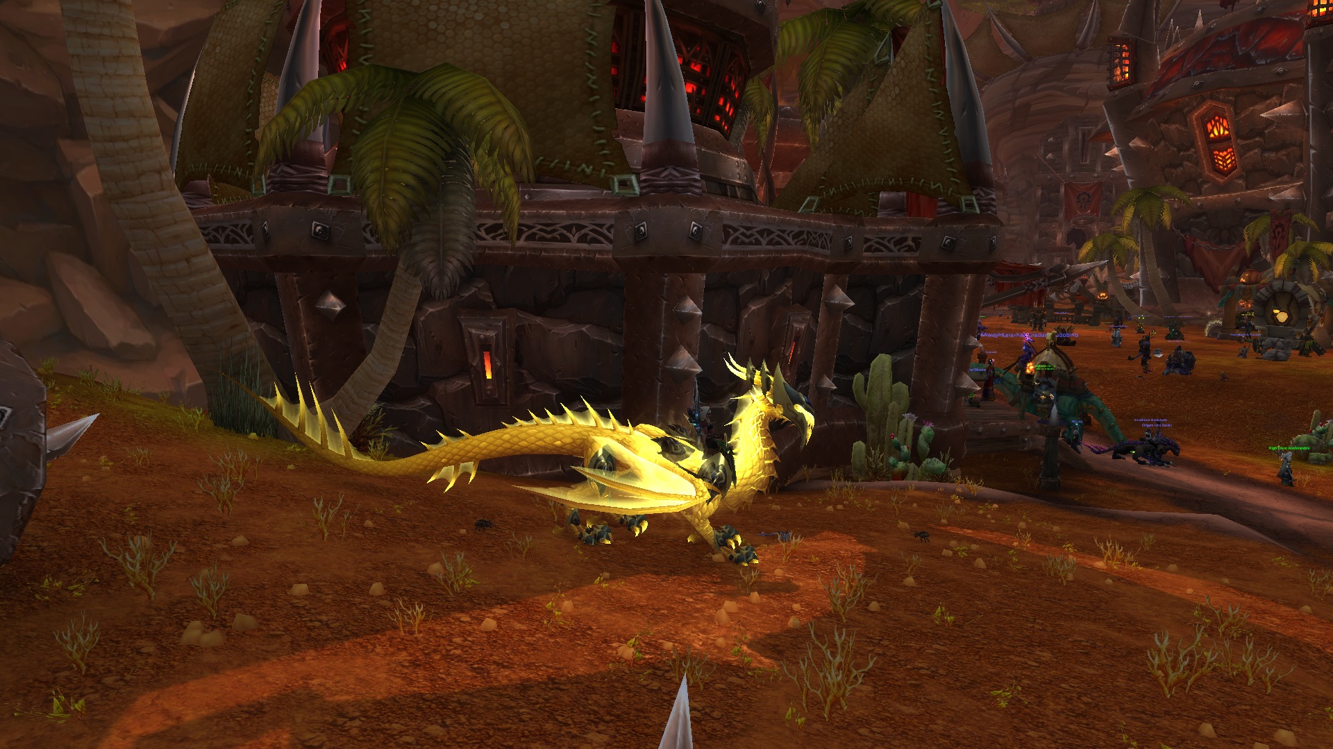 WoW's first microtransaction mount. Gold dragon. 