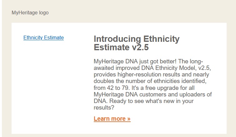 MyHeritage notifying me of the v2.5 update.