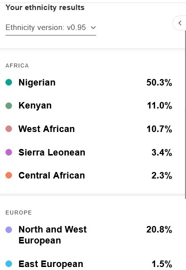 MyHeritage v0.95 results