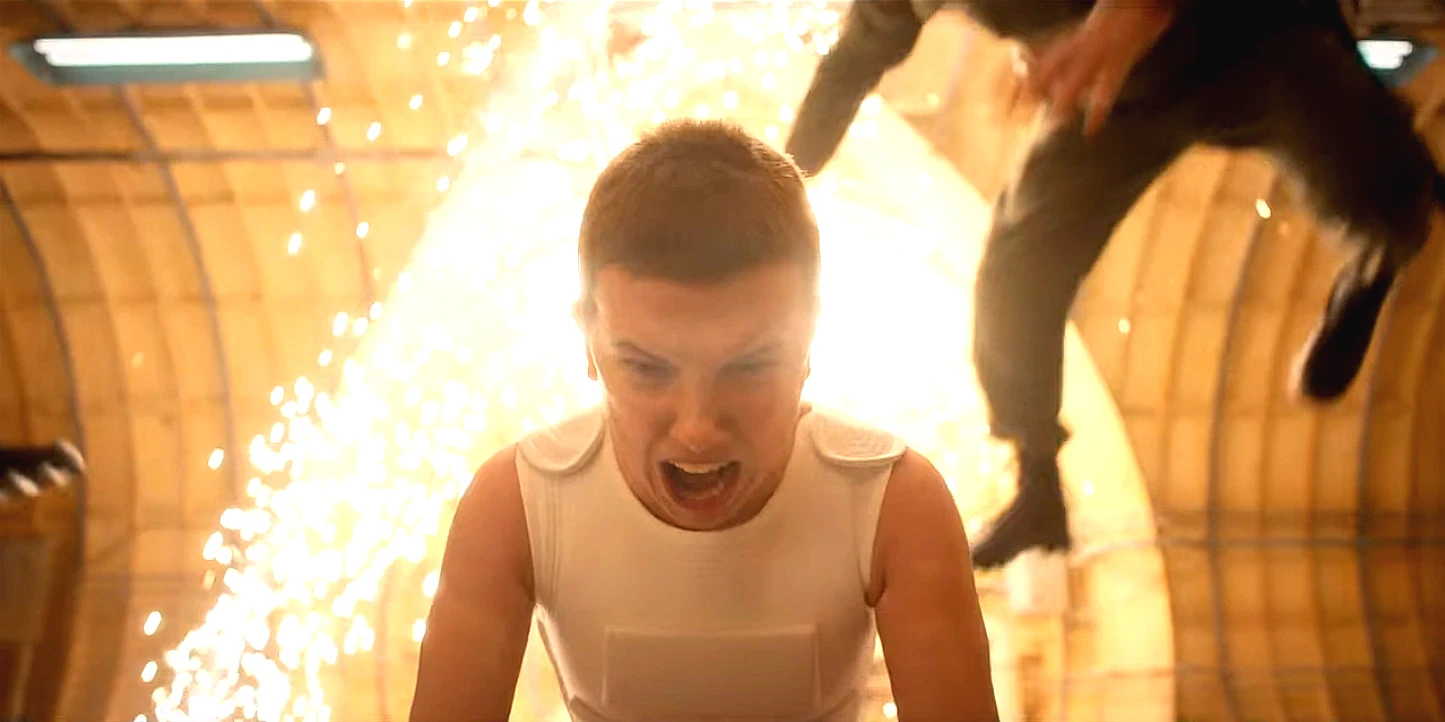 Eleven after her powers are restored 