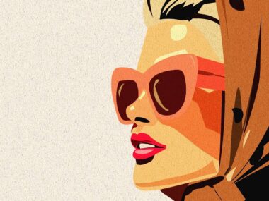 An illustration of a fashionable woman