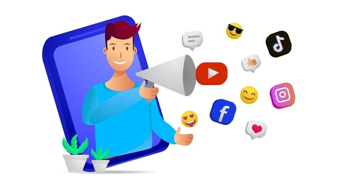 illustration of an influencer