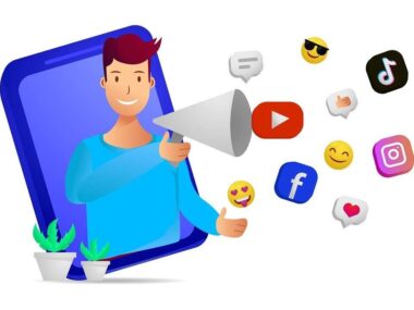 illustration of an influencer