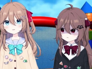 AI VTubers Neuro-Sama (left) and her sister Evil Neuro (right)