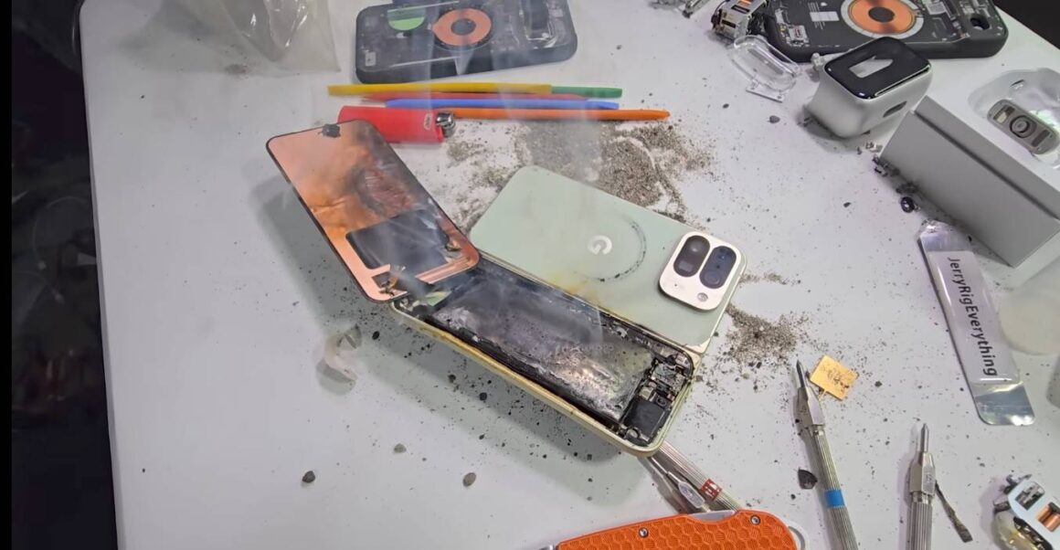 Pixel 10 Pro Fold after it exploded