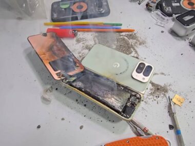 Pixel 10 Pro Fold after it exploded
