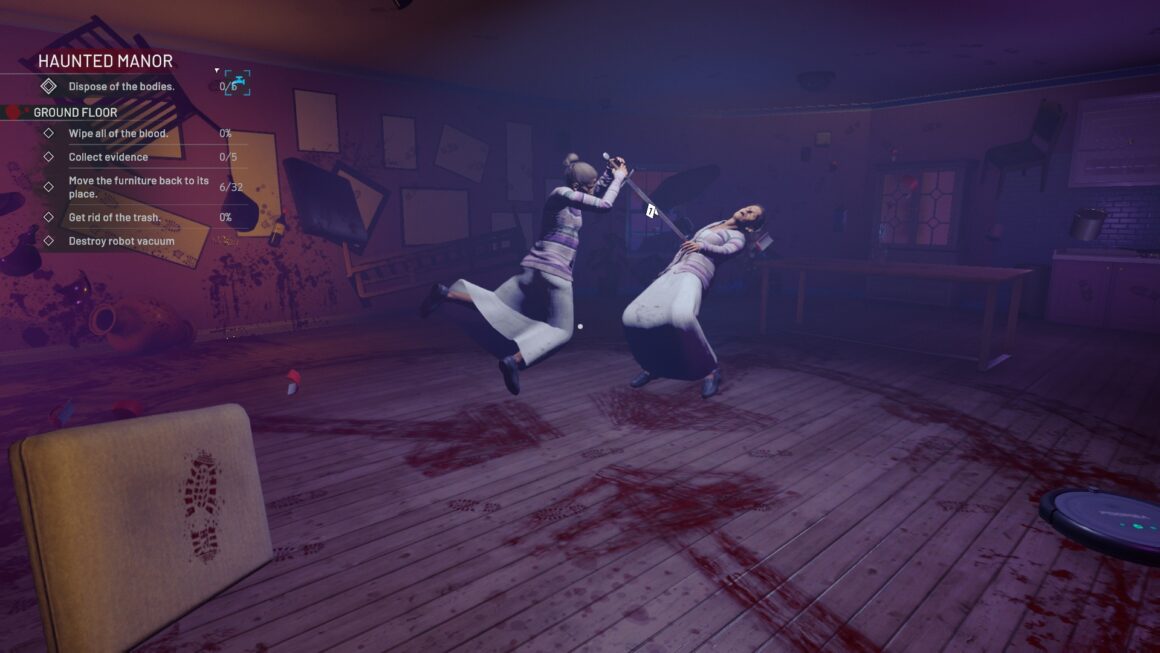 One of the rooms from Crime Scene Cleaner.