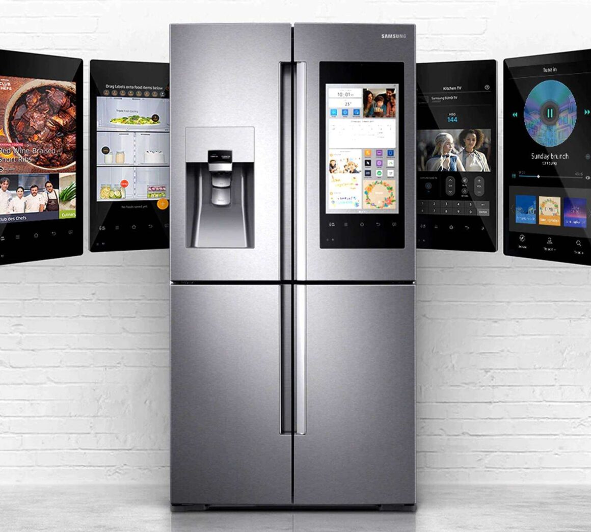 Samsung refrigerator with ads