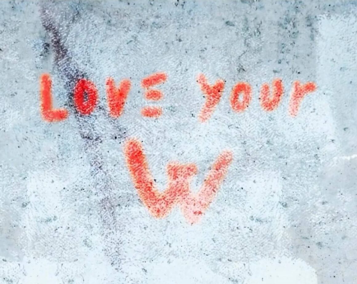One of the promotional images for W Korea's Love Your W event.