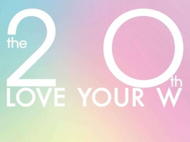 an image promoting the 20th anniversary of Love Your W