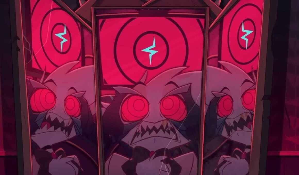 Vox and Angel Dust from Hazbin Hotel