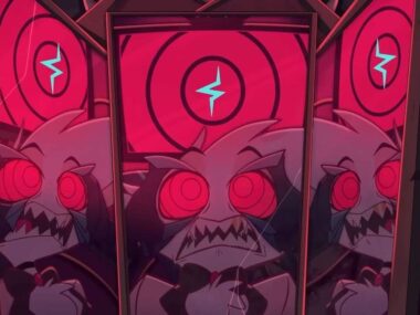 Vox and Angel Dust from Hazbin Hotel