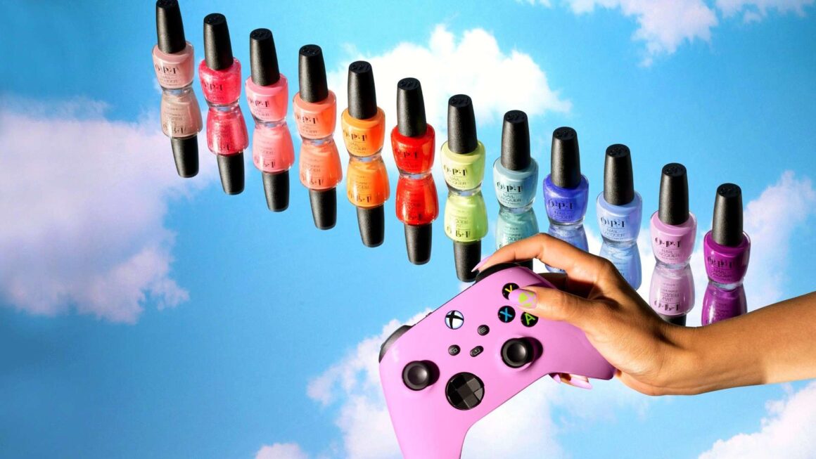OPI x Xbox controller & nail polish