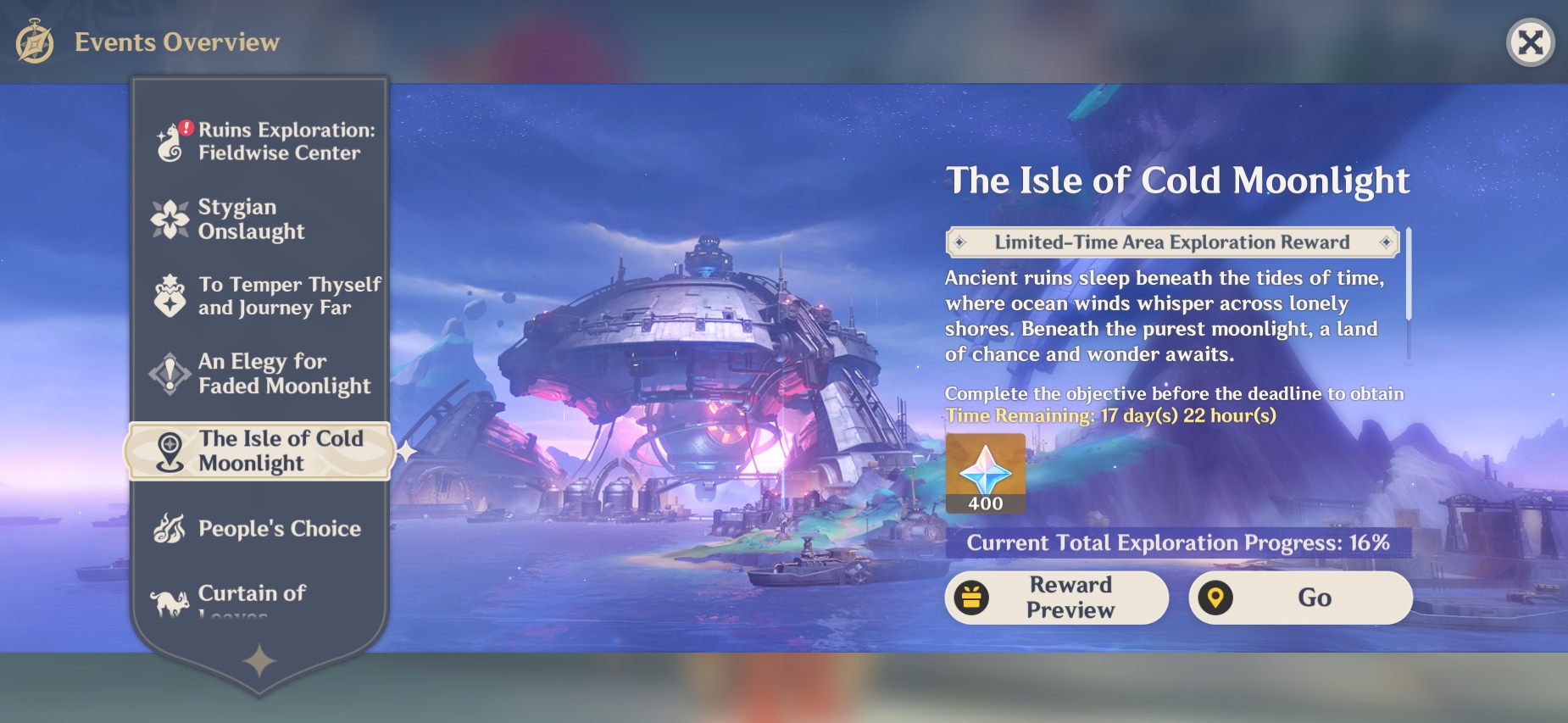 Isle of Cold Moonlight event details