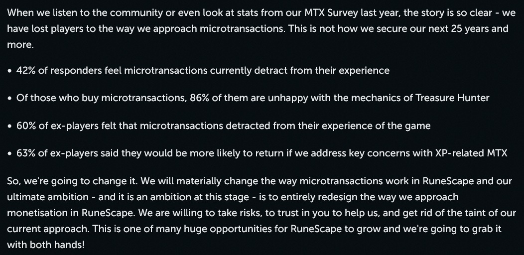 RuneScape microtransaction statistics