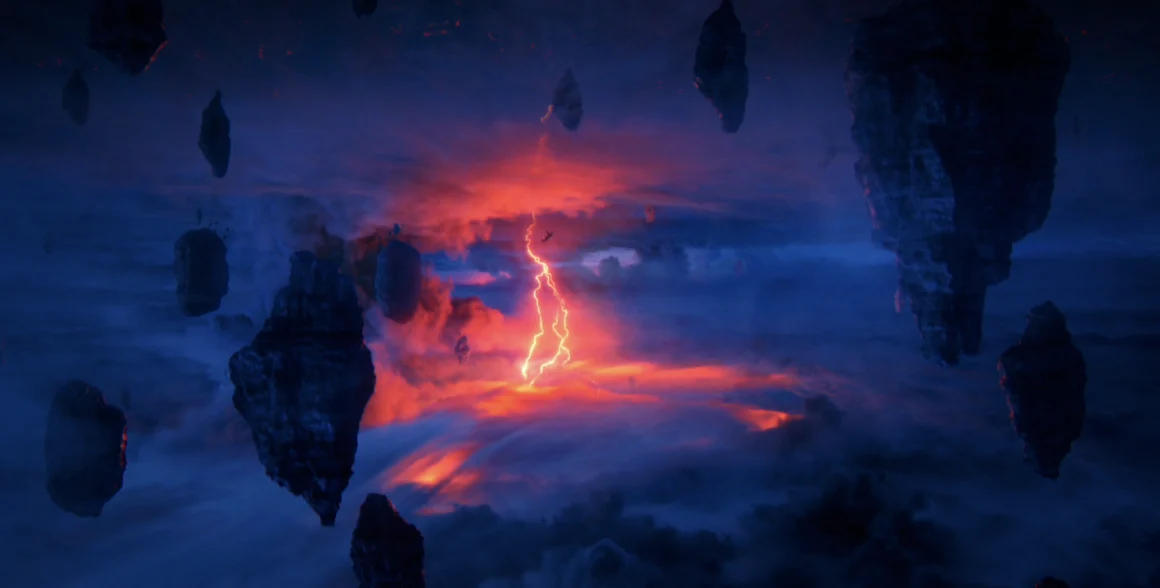 The sky of the Upside Down