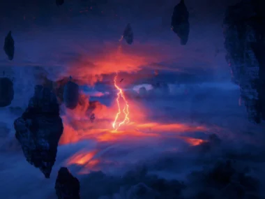 The sky of the Upside Down