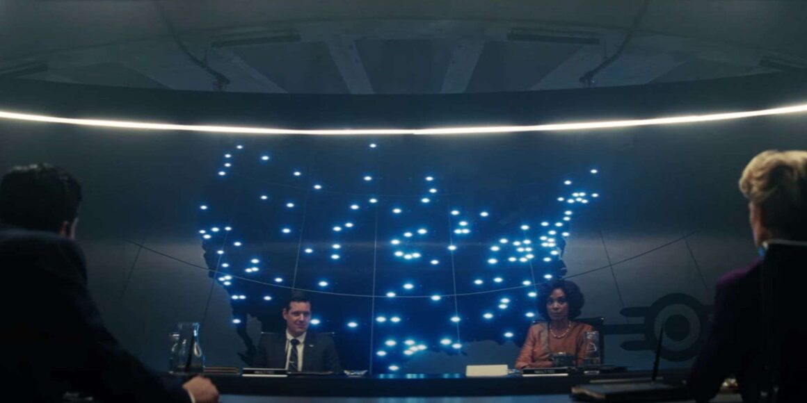 Vault-Tec meeting in Fallout