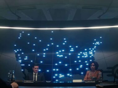 Vault-Tec meeting in Fallout