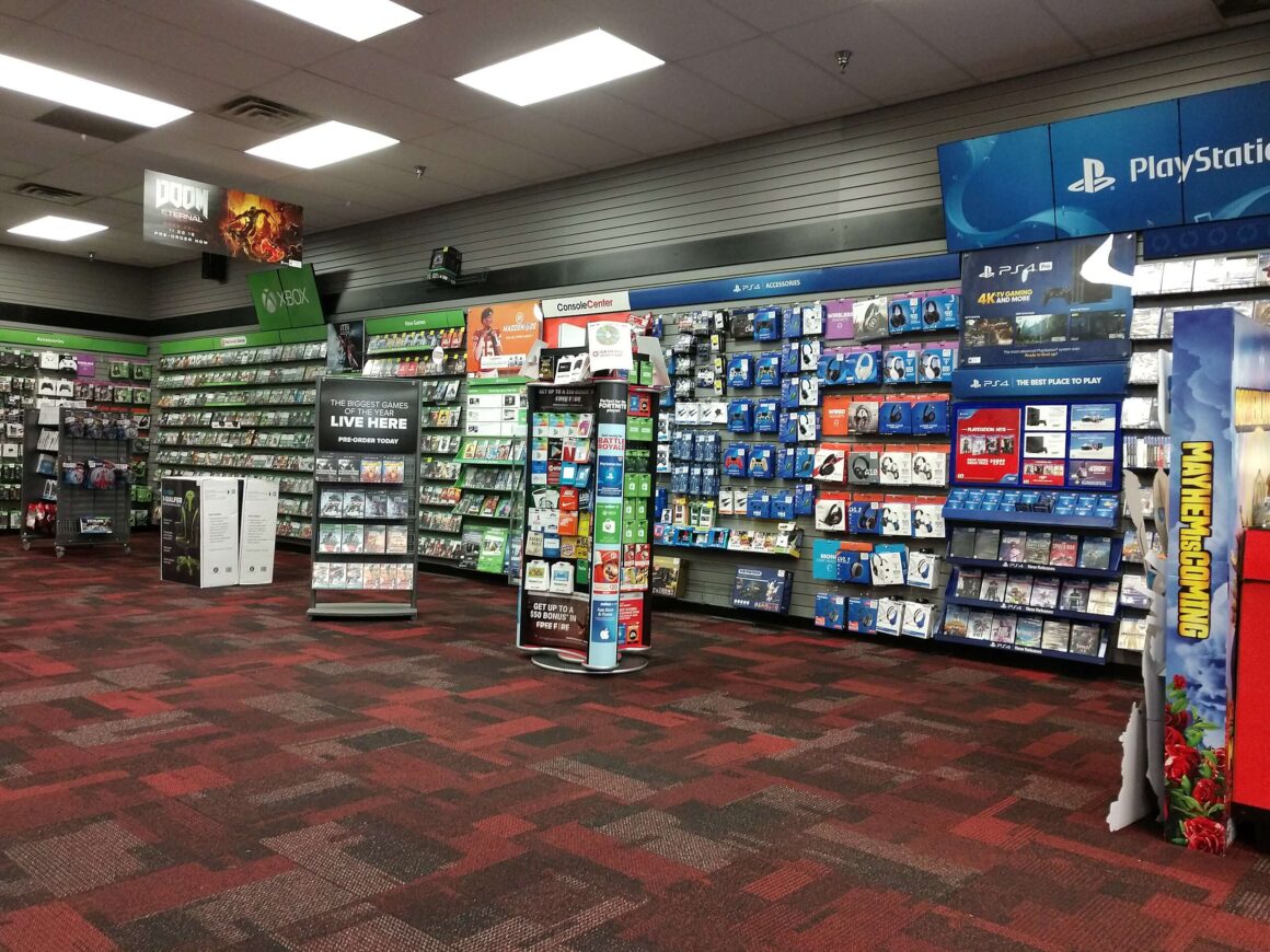 inside of a gamestop