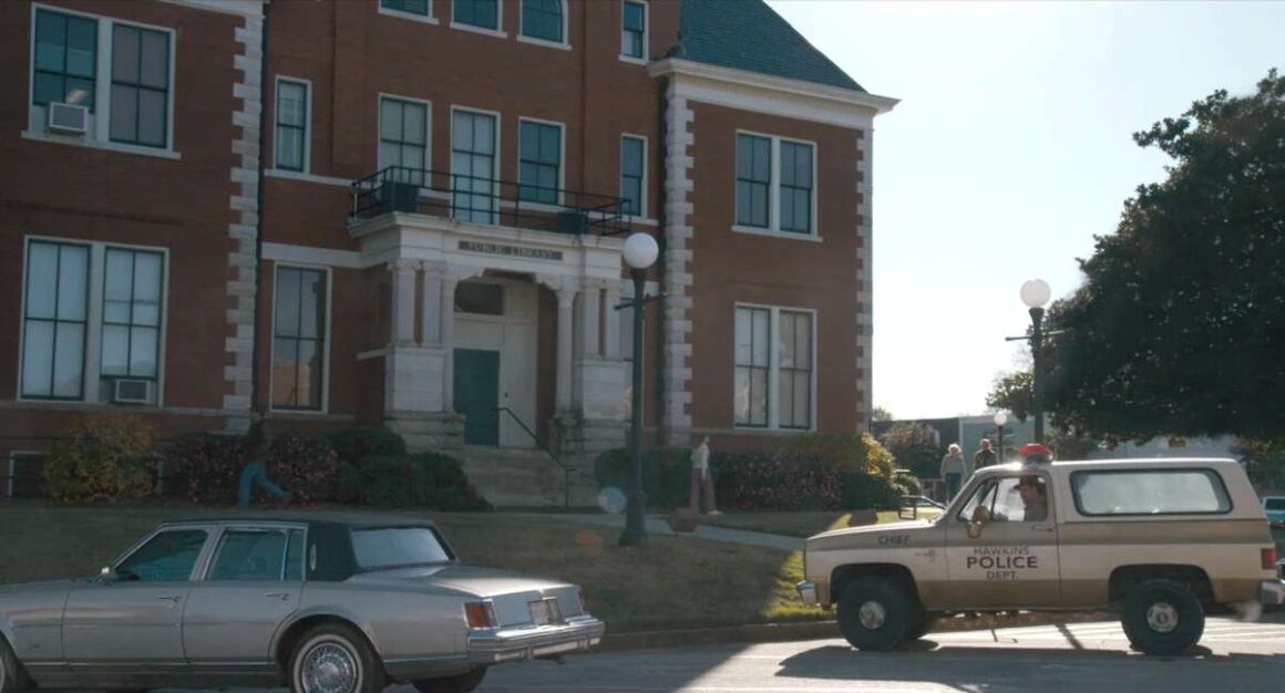 the Hawkins Public Library in Stranger Things