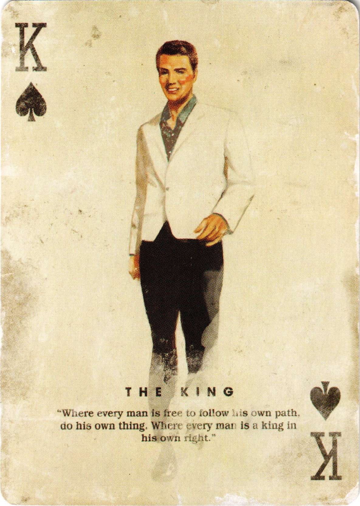 The King's playing card from the Collector's Edition of Fallout: New Vegas.