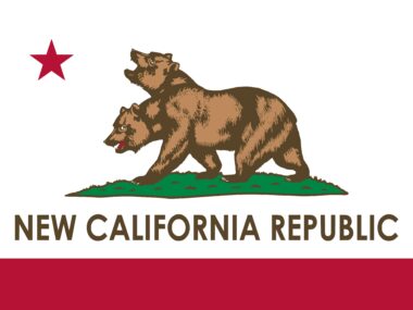 the New California Republic flag in Fallout