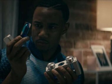 A-Train holding a vial of Compound V from The Boys
