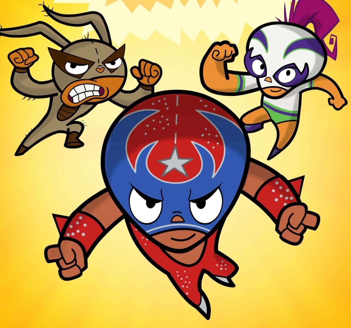 Rikochet, Buena Girl, and The Flea from ¡Mucha Lucha!