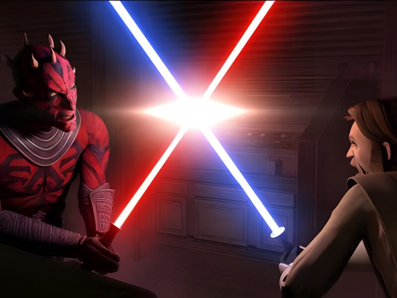 Darth Maul fighting Obi-Wan