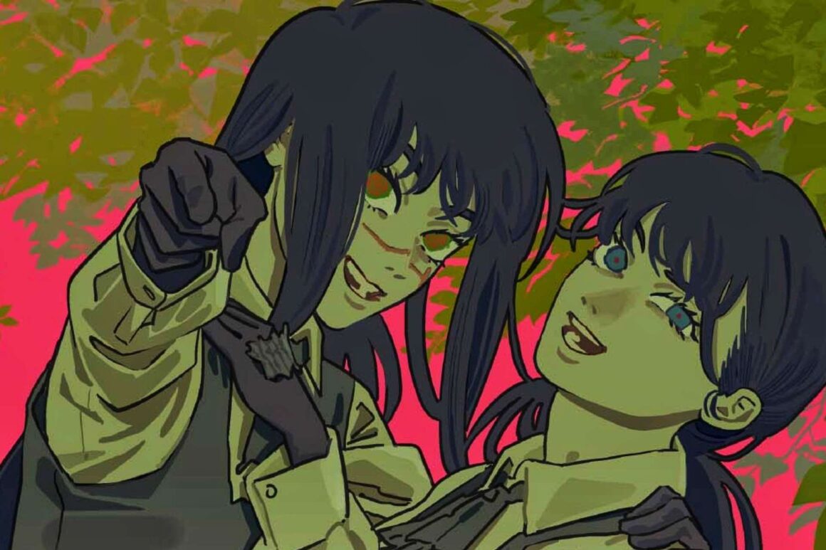 from left to right: Yoru and Asa Mitaka from Chainsaw Man