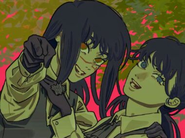 from left to right: Yoru and Asa Mitaka from Chainsaw Man