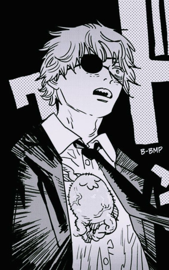 Pochita inside of Denji's heart in Chapter 232 of Chainsaw Man 