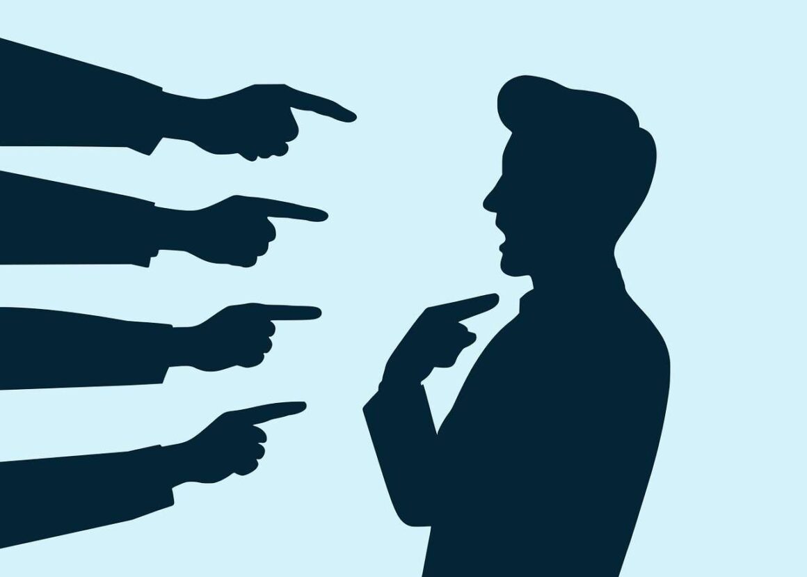 a single person getting hit with accusations