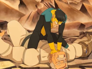 Mark fighting Conquest in Invincible