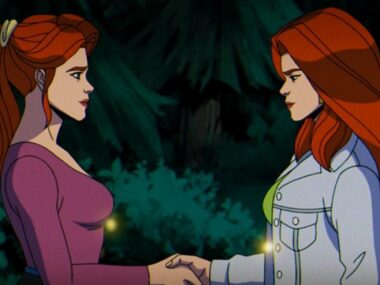 from left to right, Jean Grey and Madelyne Pryor in X-Men '97