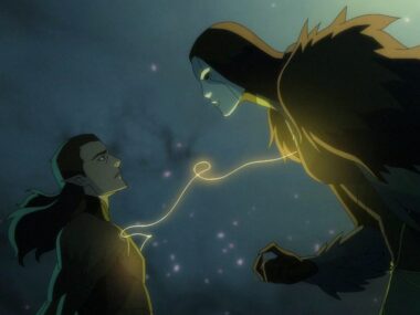 Vax with the Matron of Ravens from The Legend of Vox Machina