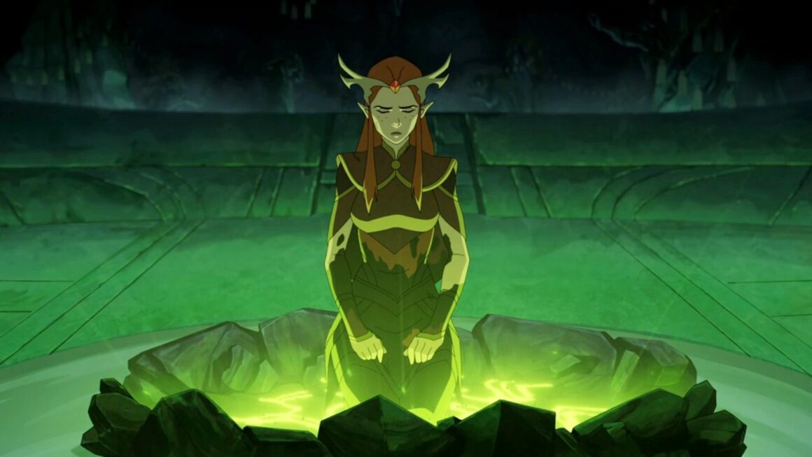Keyleth during her earth trials in The Legend of Vox Machina