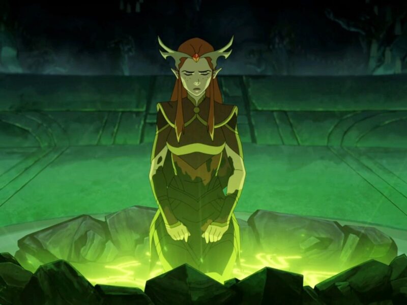 Keyleth during her earth trials in The Legend of Vox Machina