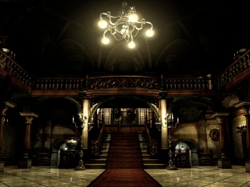 the main hall of the Spencer Mansion
