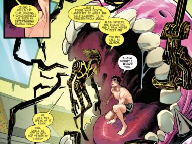 Glitch introduces himself to Spider-Man