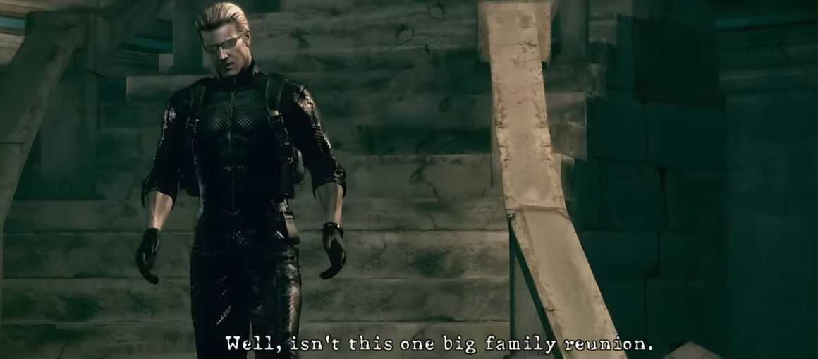 Albert Wesker working for H.C.F in Resident Evil.