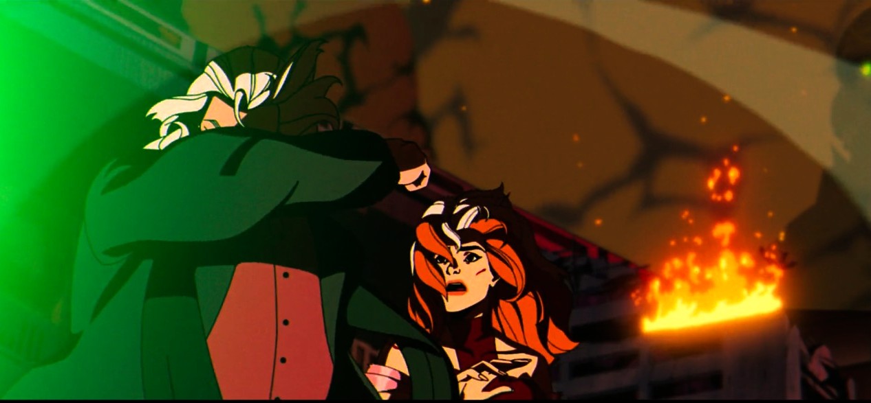 Magneto and Rogue during the Genosha Massacre in X-Men '97