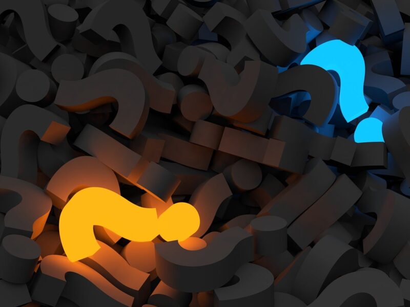 question marks
