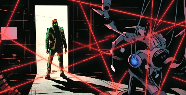 The Riddler attempting to steal the Crown of Storms
