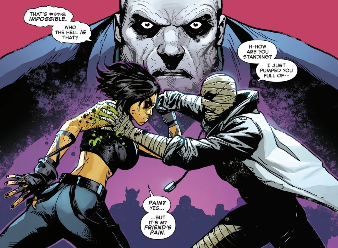 Raelith vs Plague RX in the Amazing Spider-Man #32