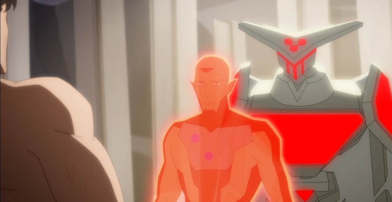 Brainiac and a hologram of his original form